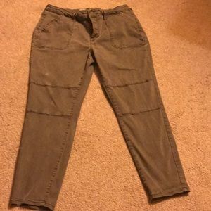 Women’s army green jeans